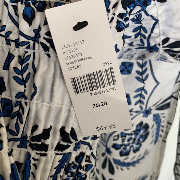 NWT Lane Bryant Square Neck Floral Bodice Crop Top Plus Sz 26/28 - Picture 8 of 11